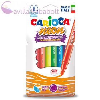   Carioca Fluoreszkáló neon színű filctoll 8 db-os készlet 