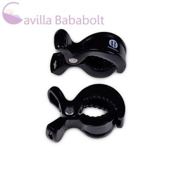 Petite & Mars Csipesz babakocsira, 2 db, fekete