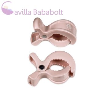 Petite & Mars Csipesz babakocsira, 2 db, rózsaszín