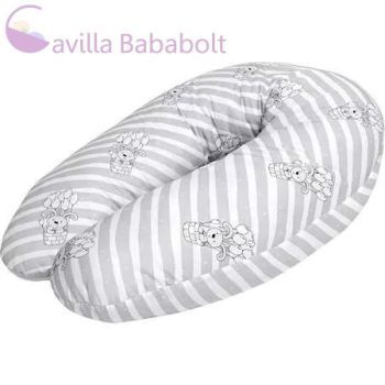 Lorelli szoptatós párna - Grey Striped