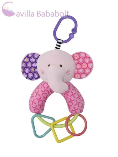 Lorelli Toys csörgő - Pink Elefánt - 28 cm