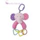 Lorelli Toys csörgő - Pink Elefánt - 28 cm