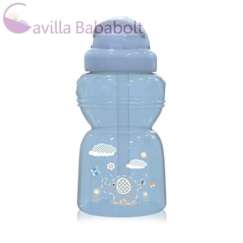  Baby Care Mini szívószálas sportitató 200ml - Moonlight Blue