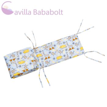   Bébi rácsvédő, fejvédő, Méret 20x140 cm, sárga vízilovas