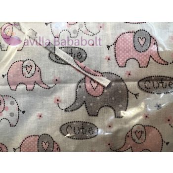   Bébi rácsvédő, fejvédő, Méret 20x140 cm, rózsaszín elefánt