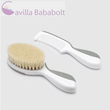 Nuvita fésű és hajkefe - Sage grey - 1137