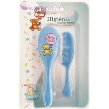 BabyBruin hajkefe + fésű -kék