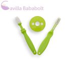 Babybruin fogápoló készlet, zöld
