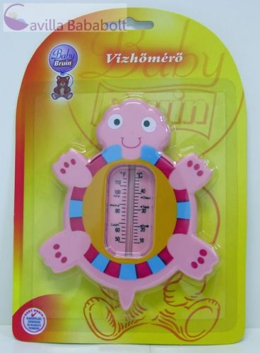 Baby Bruin vízhőmérő teknős, pink