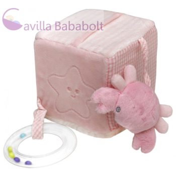   Baby Bruin Kocka 3D-s tengeri állatokkal 10*10*10 cm, bébiplüss