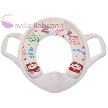 Puha, párnás Wc szűkítő - Fehér maci