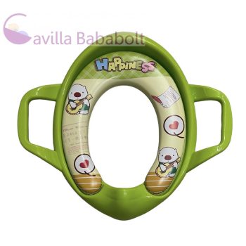 Puha, párnás Wc szűkítő - Zöld maci