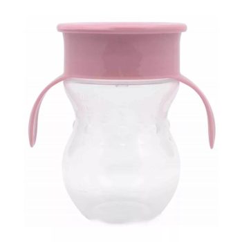 BABY CARE 360 ITATÓPOHÁR FOGANTYÚVAL - PINK