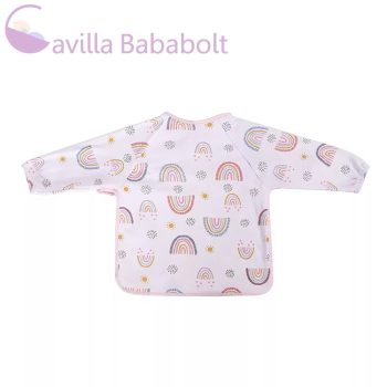 Baby Care hosszú ujjú pamut előke - Girl