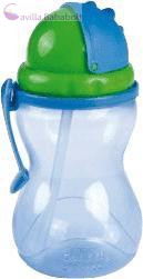 CANPOL BABIES Sportpalack szívószállal 370ml - kék