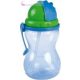 CANPOL BABIES Sportpalack szívószállal 370ml - kék