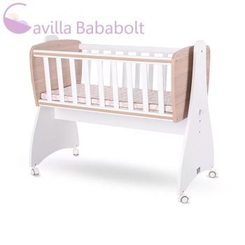   LORELLI FIRST DREAMS RINGATHATÓ BÖLCSŐ 105X55 - WHITE AMBER