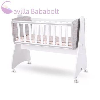   LORELLI FIRST DREAMS RINGATHATÓ BÖLCSŐ 105X55 - WHITE ARTWOOD NEW