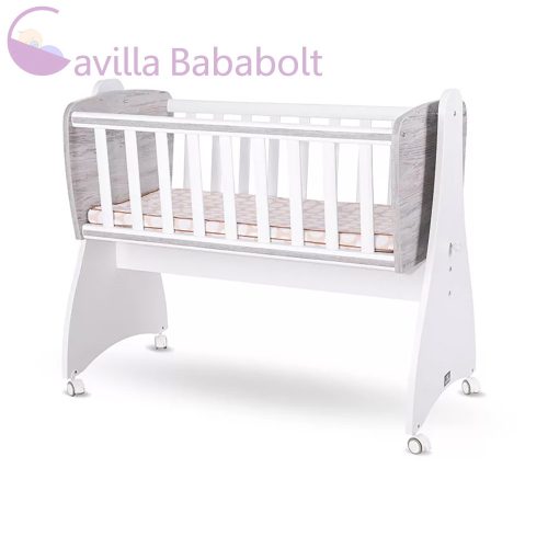 LORELLI FIRST DREAMS RINGATHATÓ BÖLCSŐ 105X55 - WHITE ARTWOOD NEW