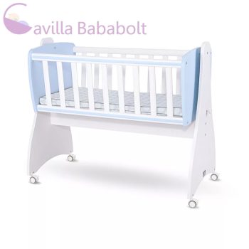   LORELLI FIRST DREAMS RINGATHATÓ BÖLCSŐ 105X55 - WHITE BABY BLUE 