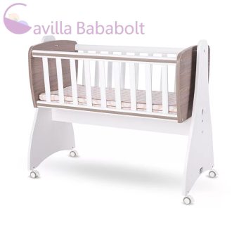   LORELLI FIRST DREAMS RINGATHATÓ BÖLCSŐ 105X55 - WHITE COFFEE