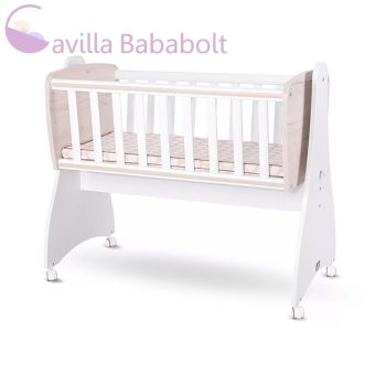   LORELLI FIRST DREAMS RINGATHATÓ BÖLCSŐ 105X55 - WHITE LIGHT OAK