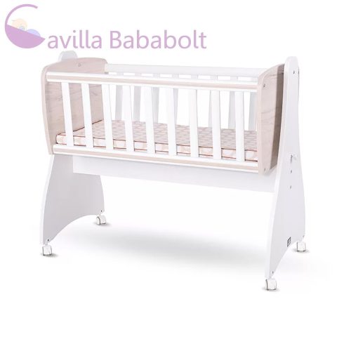 LORELLI FIRST DREAMS RINGATHATÓ BÖLCSŐ 105X55 - WHITE LIGHT OAK