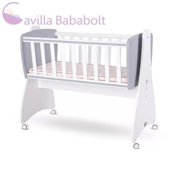   LORELLI FIRST DREAMS RINGATHATÓ BÖLCSŐ 105X55 - WHITE STONE GREY