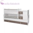 LORELLI MINI MAX KOMBI ÁGY 190X72 - WHITE COFFE