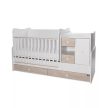Lorelli Mini Max kombi ágy 190x72 - White Light Oak New