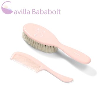 BABYONO Kefe és hajfésű szuperfinom rózsaszín