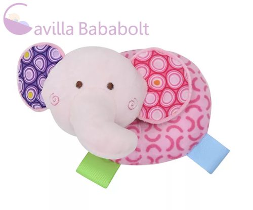 Lorelli Toys Csörgő karika - Pink elefánt