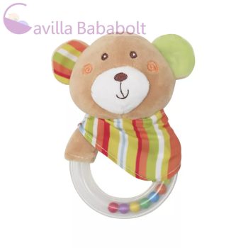 Lorelli Toys Plüss csörgő karika - Maci