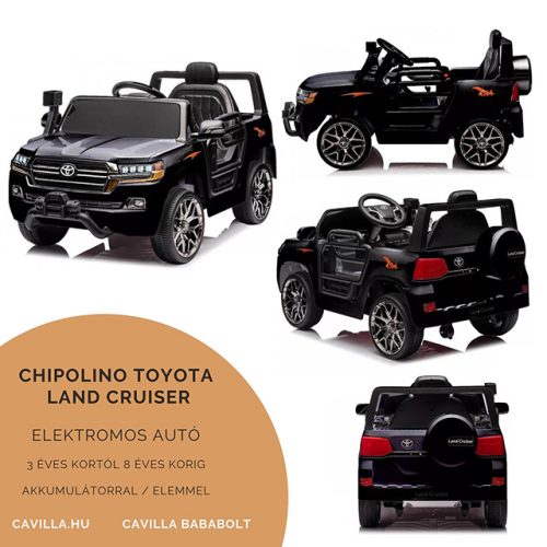 Chipolino Toyota Land Cruiser elektromos autó - black