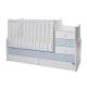 LORELLI MAXI PLUS KOMBI ÁGY 70X160 - TRIO WHITE-BABY BLUE