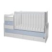 LORELLI MAXI PLUS KOMBI ÁGY 70X160 - TRIO WHITE-BABY BLUE