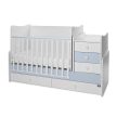 LORELLI MAXI PLUS KOMBI ÁGY 70X160 - TRIO WHITE-BABY BLUE