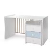 LORELLI MAXI PLUS KOMBI ÁGY 70X160 - TRIO WHITE-BABY BLUE