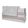 LORELLI MAXI PLUS KOMBI ÁGY 70X160 - TRIO WHITE-LIGH OAK