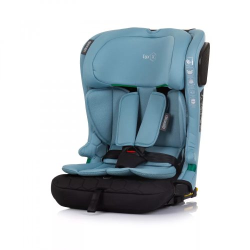 CHIPOLINO LUX X AUTÓSÜLÉS ISOFIX 76-150CM - PASTEL BLUE-GREEN