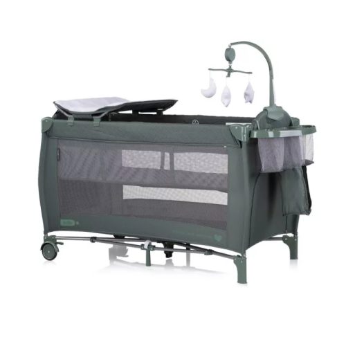 Chipolino Bella multifunkciós utazóágy - basil