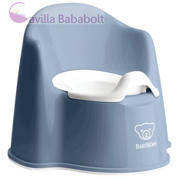Babybjörn trón bili, kivehető belsővel, mélykék-fehér
