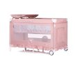 Chipolino Palace multifunkciós utazóágy baldachinnal - Cat pink