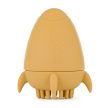 PETITE&MARS Szilikon fürdőjáték kefével Splashy Rocket Intense Ochre 6m+