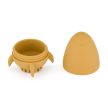 PETITE&MARS Szilikon fürdőjáték kefével Splashy Rocket Intense Ochre 6m+