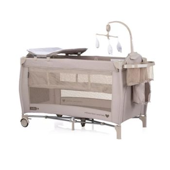 Chipolino Bella multifunkciós utazóágy - tiramisu