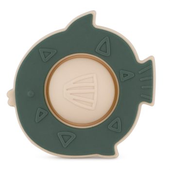 PETITE&MARS Szilikon játék Fish Fiona Misty Green 6hó+