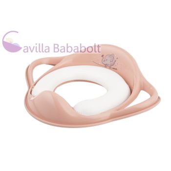   MALTEX WC szűkítő fogantyúval puha Elefánt Minimal - peach rose
