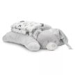 Lorelli Poffy Duo takaró 75x90 cm párnával 45x30 cm - White Grey Teddy Bear