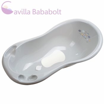   MALTEX Babakád Zebra 100 cm leeresztő dugóval és csúszásmentes alátéttel - grey